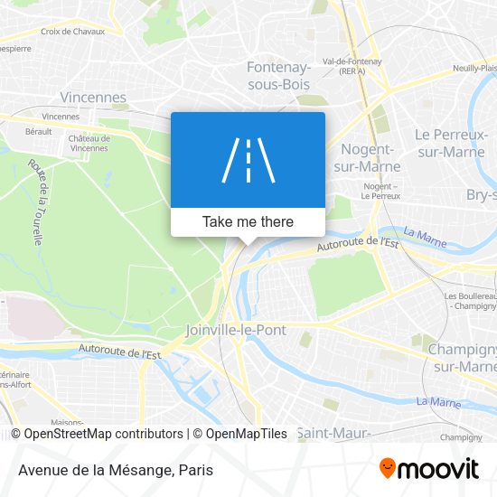 Avenue de la Mésange map