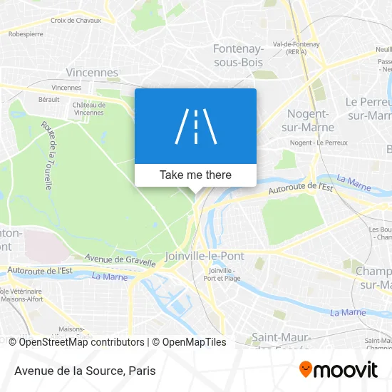 Avenue de la Source map