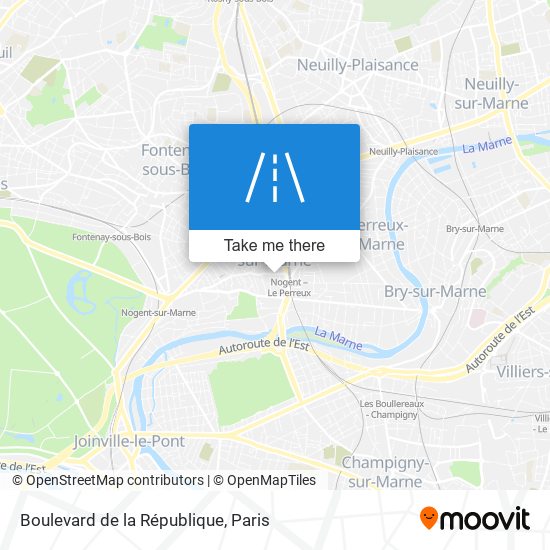 Mapa Boulevard de la République