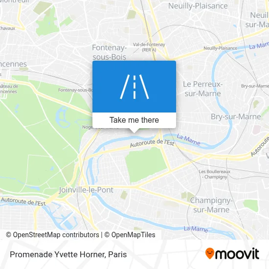 Promenade Yvette Horner map