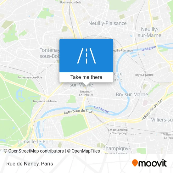 Mapa Rue de Nancy