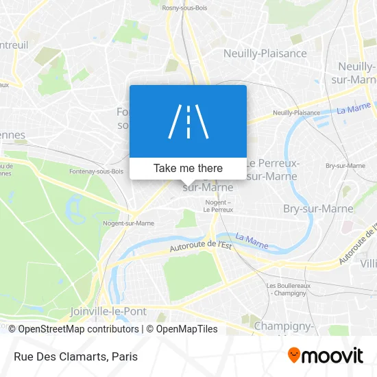 Rue Des Clamarts map