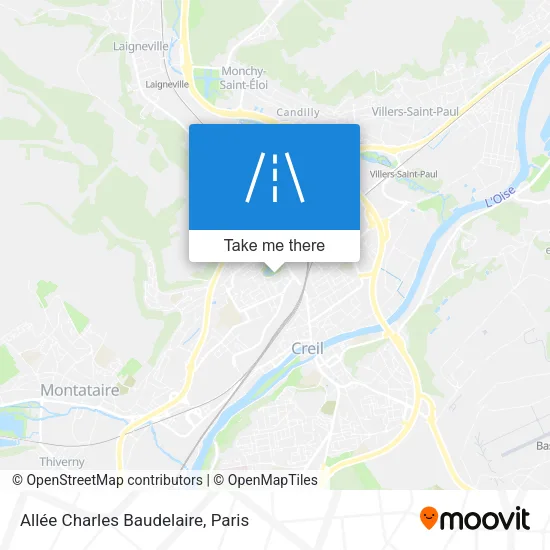 Mapa Allée Charles Baudelaire