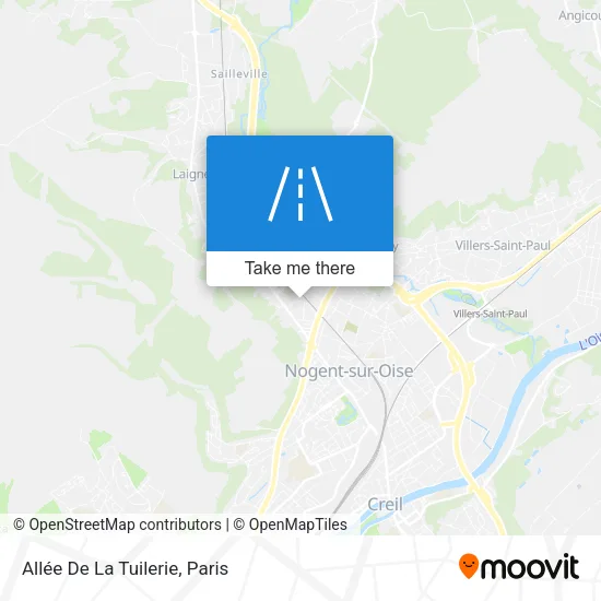 Mapa Allée De La Tuilerie