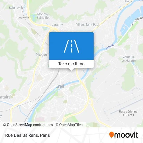 Rue Des Balkans map