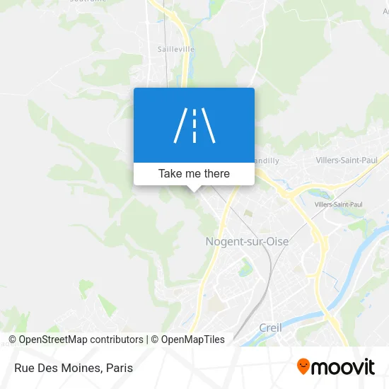 Mapa Rue Des Moines