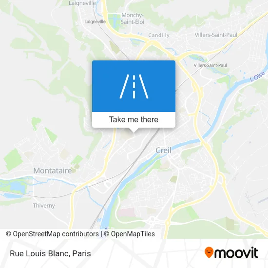Rue Louis Blanc map