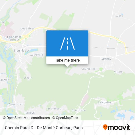 Chemin Rural Dit De Monté Corbeau map