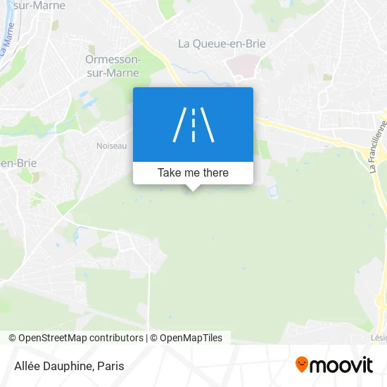 Mapa Allée Dauphine