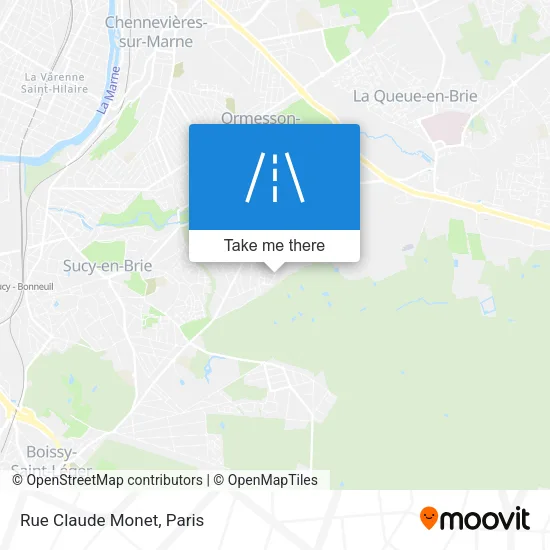 Rue Claude Monet map