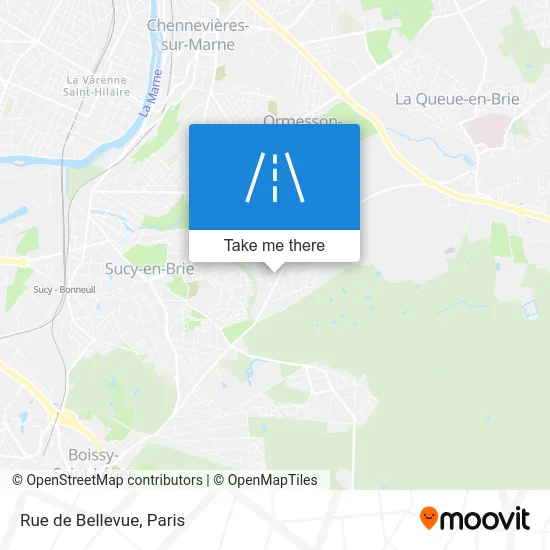 Rue de Bellevue map