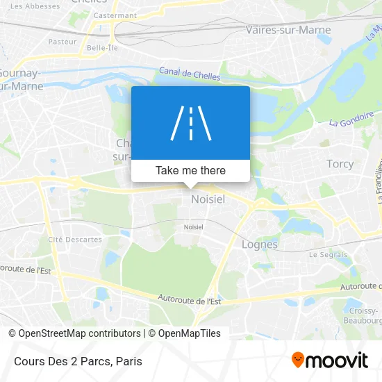Cours Des 2 Parcs map