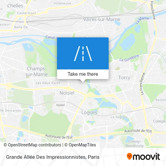 Grande Allée Des Impressionnistes map