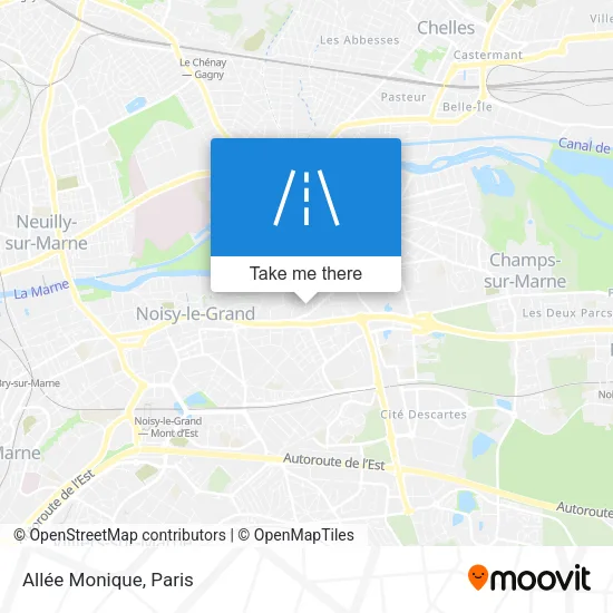 Allée Monique map