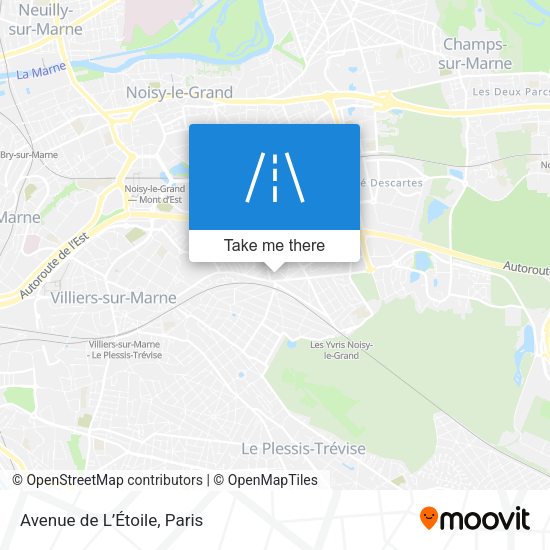 Avenue de L’Étoile map