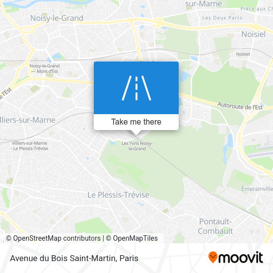 Avenue du Bois Saint-Martin map