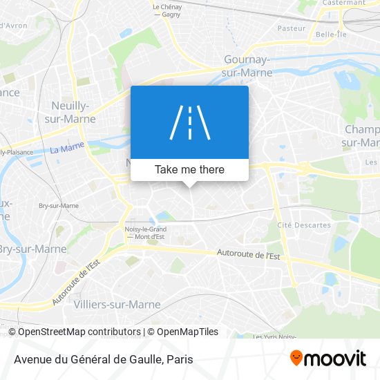 Mapa Avenue du Général de Gaulle