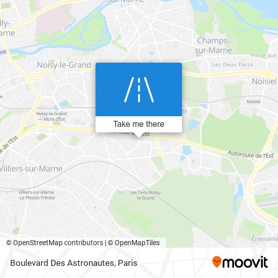 Mapa Boulevard Des Astronautes