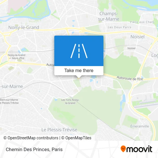 Chemin Des Princes map