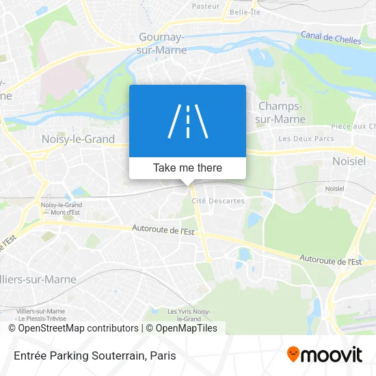 Entrée Parking Souterrain map