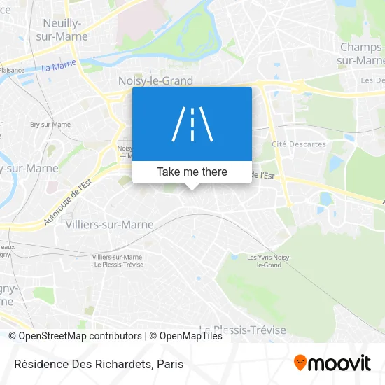 Résidence Des Richardets map