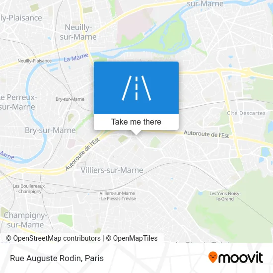 Rue Auguste Rodin map
