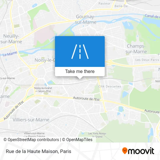 Rue de la Haute Maison map