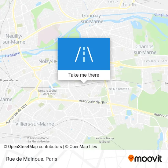 Rue de Malnoue map