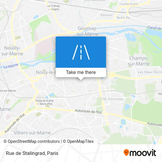 Rue de Stalingrad map