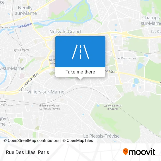Rue Des Lilas map