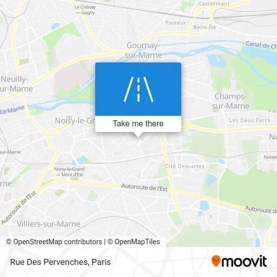 Rue Des Pervenches map