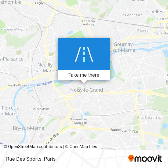 Rue Des Sports map