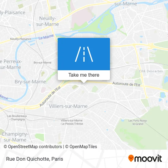 Rue Don Quichotte map