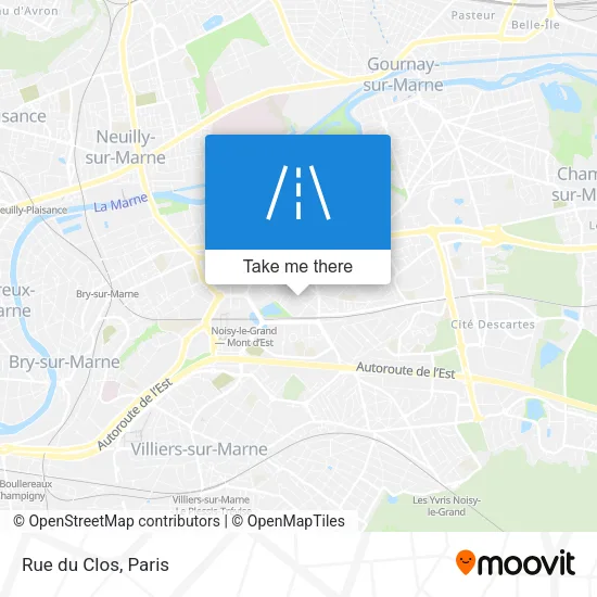 Rue du Clos map