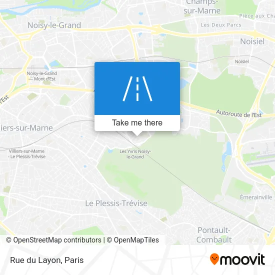 Rue du Layon map