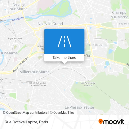 Rue Octave Lapize map