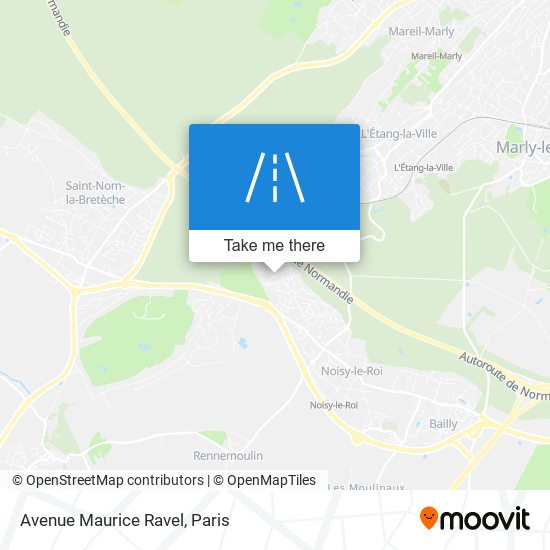 Mapa Avenue Maurice Ravel