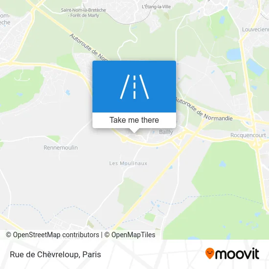 Rue de Chèvreloup map