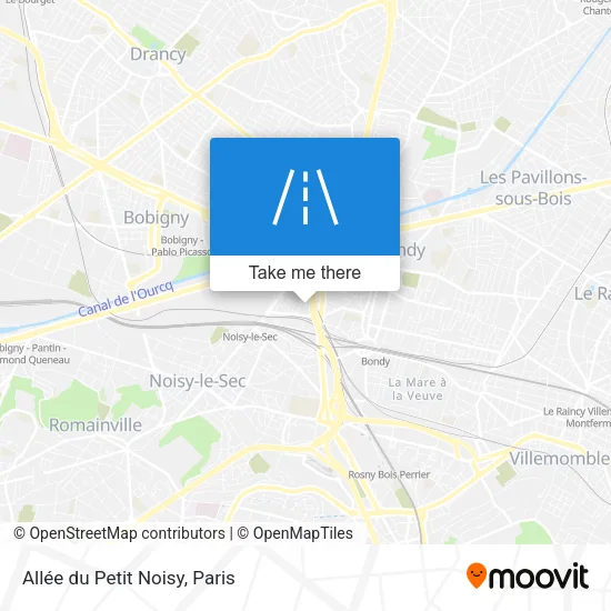 Allée du Petit Noisy map