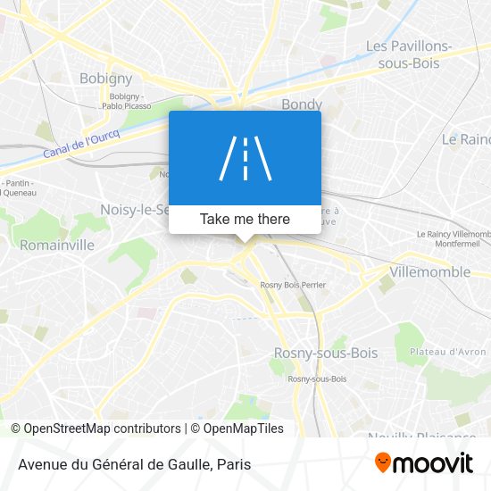 Avenue du Général de Gaulle map