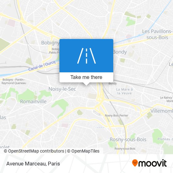 Avenue Marceau map