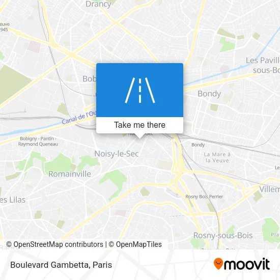 Boulevard Gambetta map