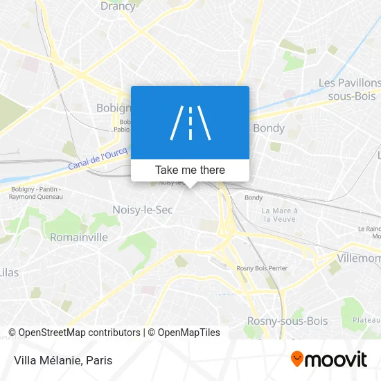 Villa Mélanie map