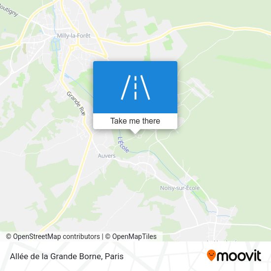 Allée de la Grande Borne map
