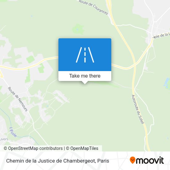 Chemin De La Justice De Chambergeot map