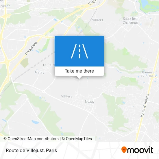 Route de Villejust map