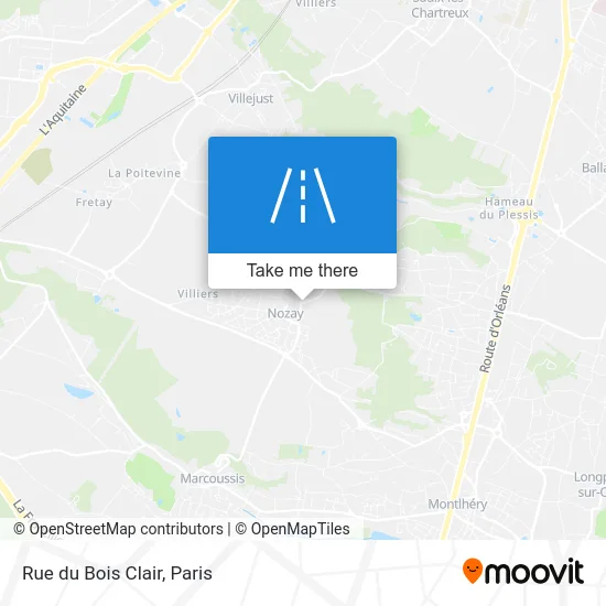Rue du Bois Clair map