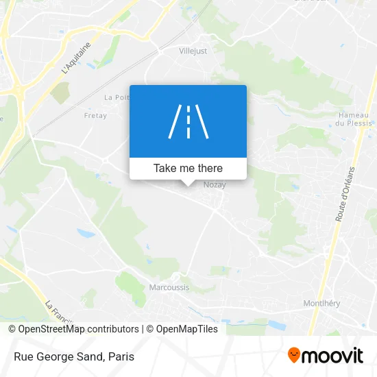 Rue George Sand map