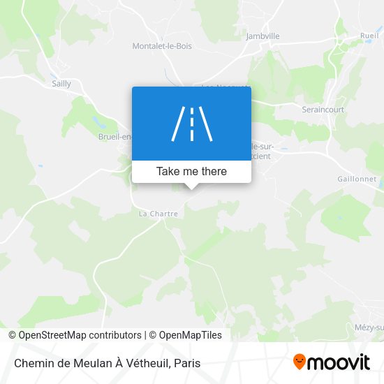 Chemin de Meulan À Vétheuil map