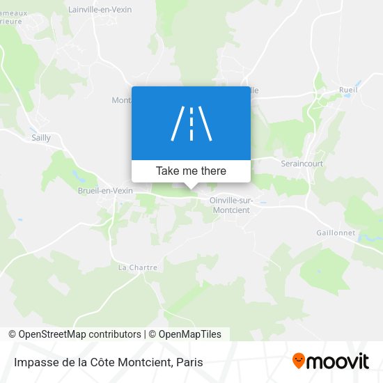 Impasse de la Côte Montcient map